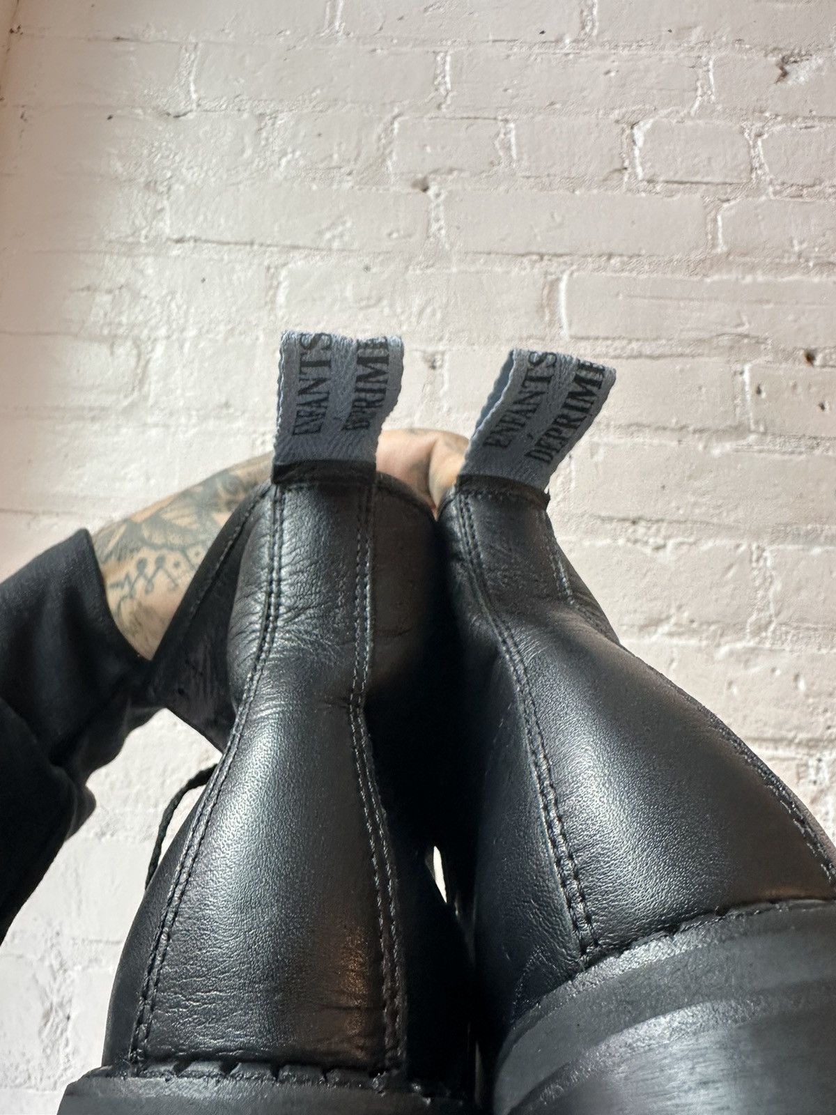 Enfants Riches Deprimes ERD 1/1 LEATHER “ TAPE “ BOOTS CRAZY! Size US 5 / EU 37 - 12 Thumbnail