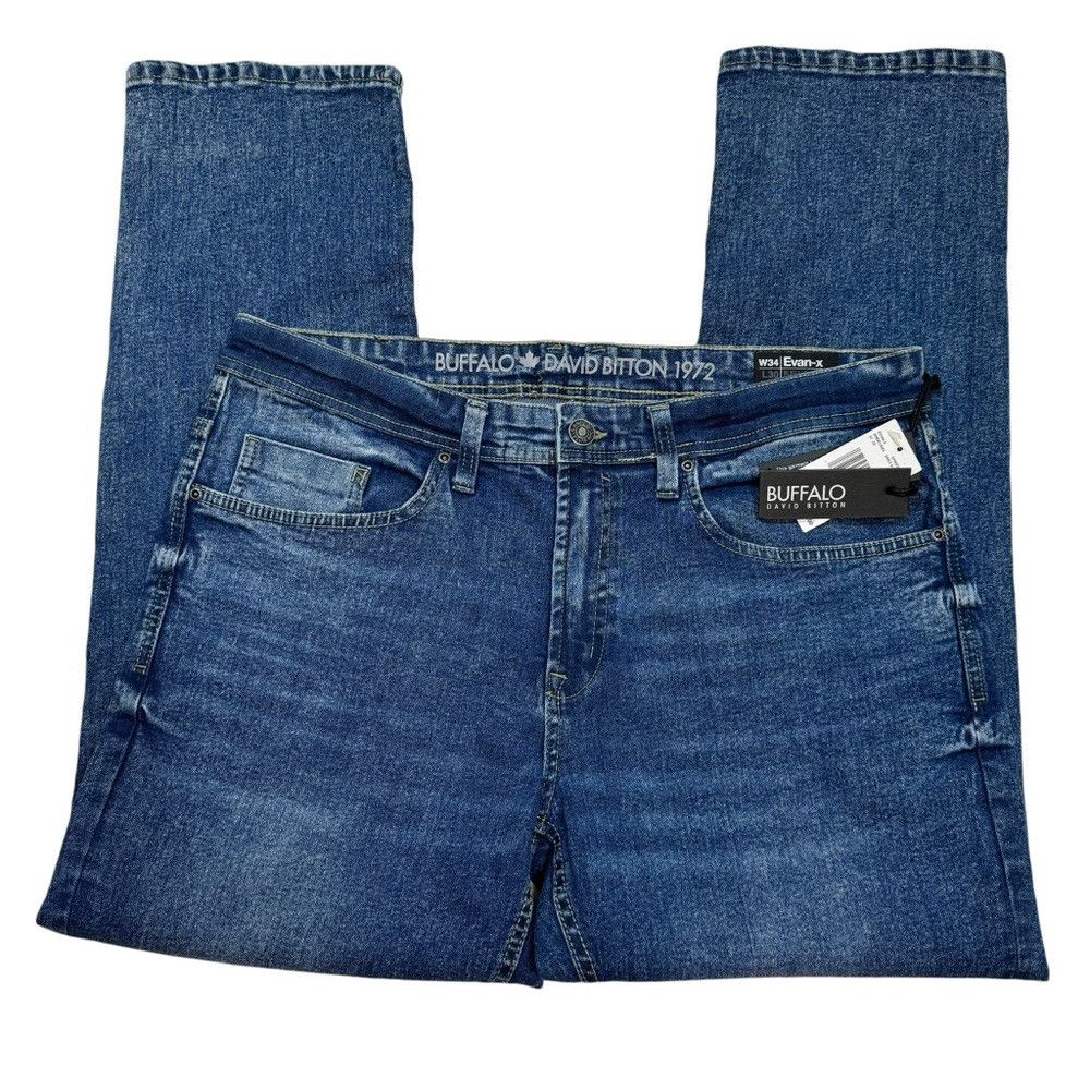 Buffalo David Bitton NWT New $109 BUFFALO David Bitton Evan-X Slim Straight Jean Size US 34 / EU 50 - 3 Thumbnail