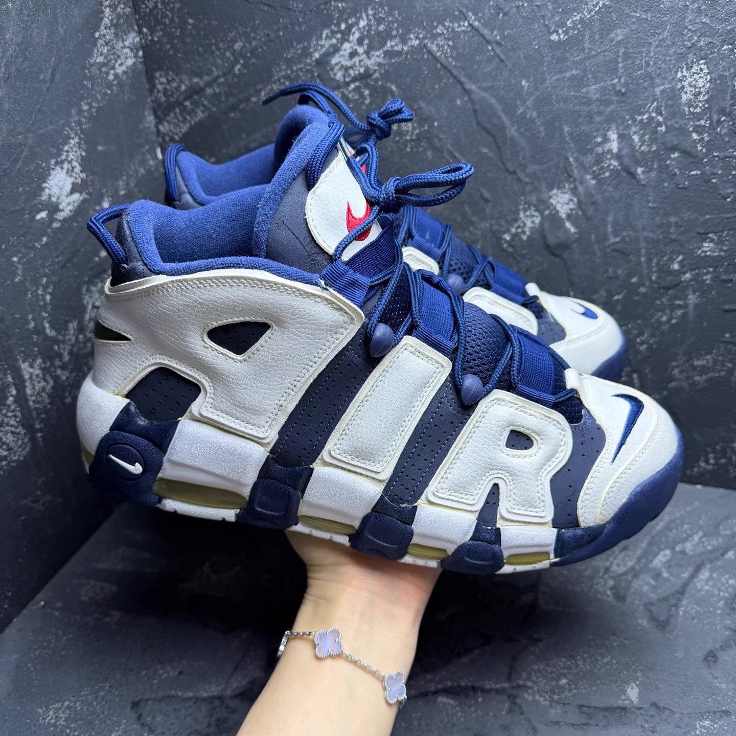 Nike Nike Air More Uptempo Olympic 2012 Navy Q10 Size US 11 / EU 44 - 3 Thumbnail