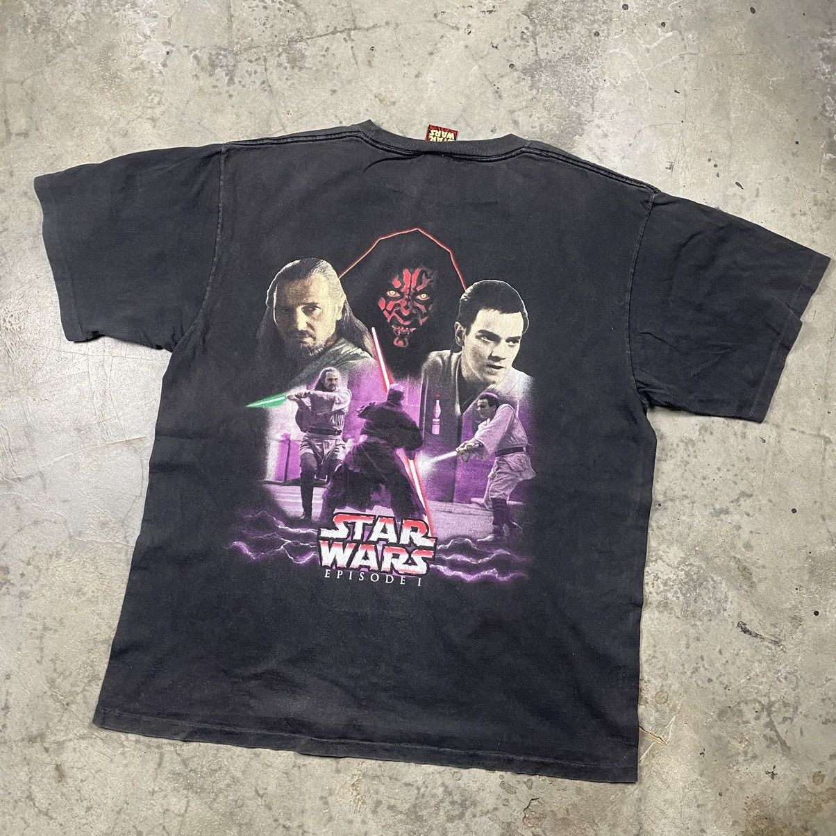 Star Wars Grail 90s Star Wars Jedi Vs Sith Episode One Tee Size US XL / EU 56 / 4 - 4 Thumbnail