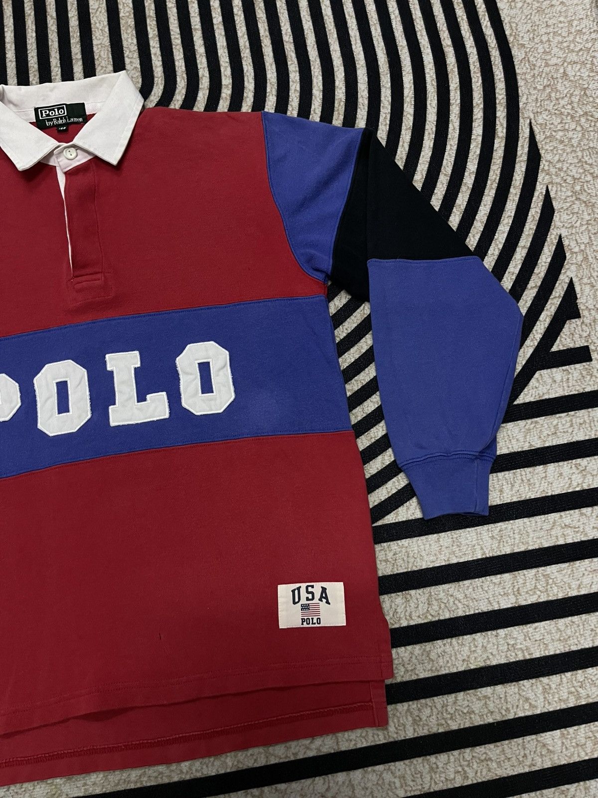 Polo Ralph Lauren 90s POLO RALPH LAUREN SPELLOUT POLO SHIRT Size US S / EU 44-46 / 1 - 4 Thumbnail