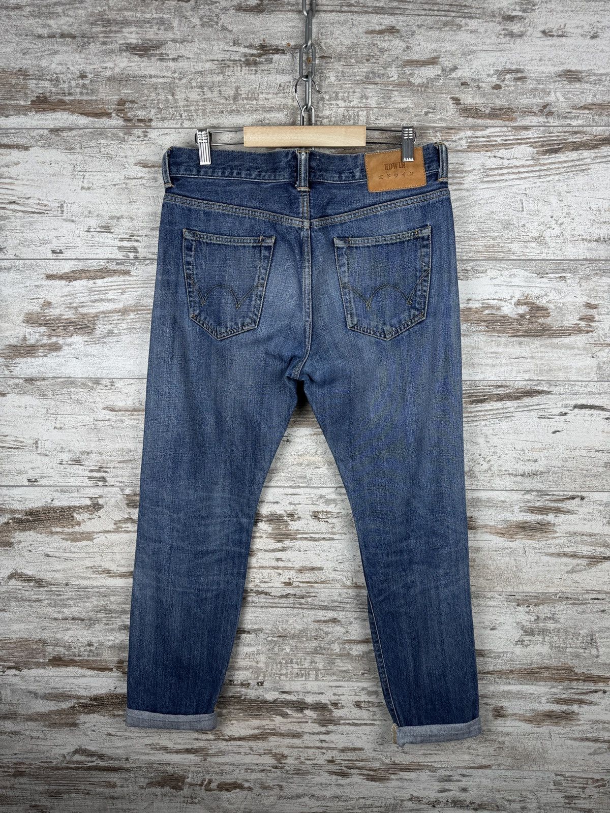 Edwin Mens Vintage Edwin Javanese denim jeans Selvedge pants rare Size US 31 - 11 Thumbnail