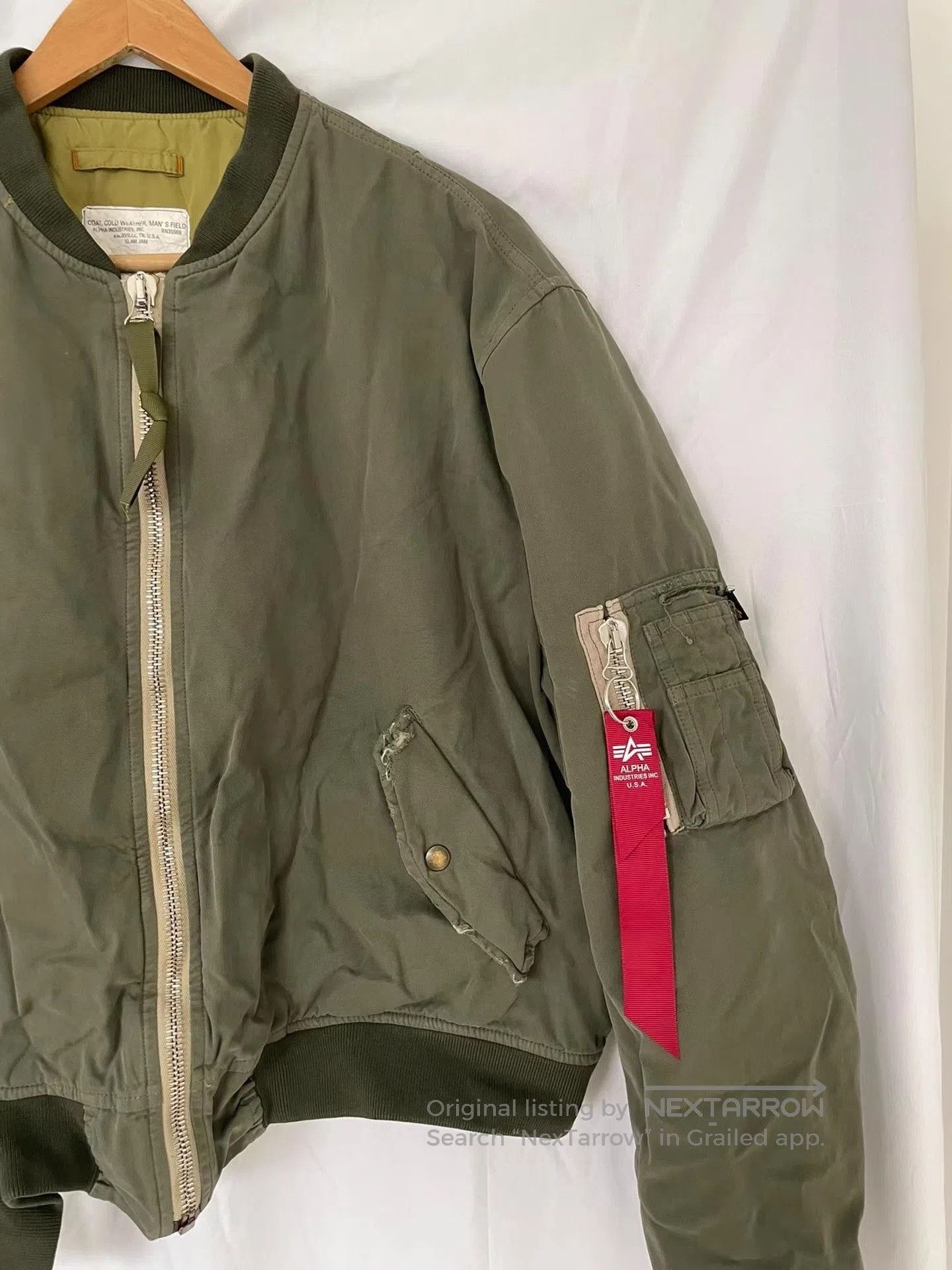 Alpha Industries Green er Jacket Size M. Size US M / EU 48-50 / 2 - 5 Thumbnail