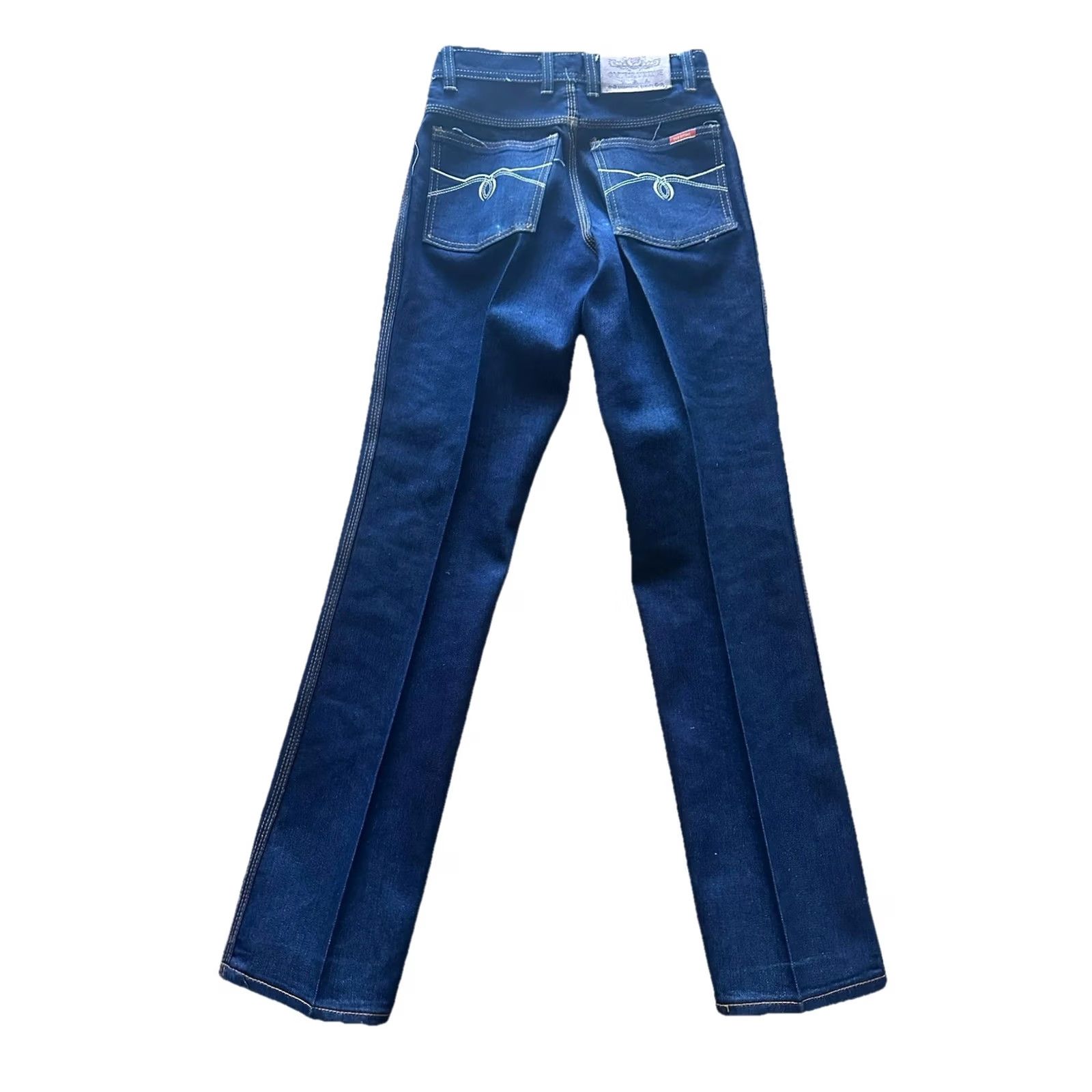 Denime VINTAGE Overtime USA Jeans Size 28 Blue Denim 80s Taiwan Men's NWOT Size US 28 / EU 44 - 5 Thumbnail