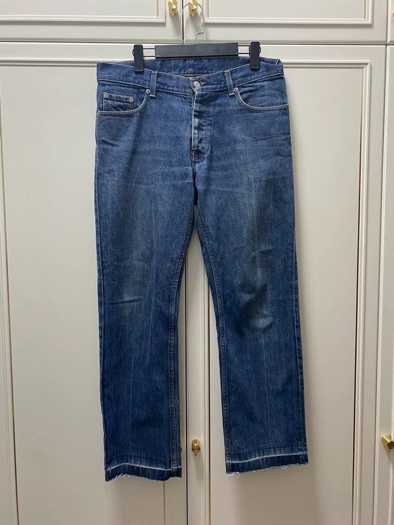 Helmut Lang HELMUT LANG size33 Blue water-washed jeans Size US 33 - 1 Thumbnail