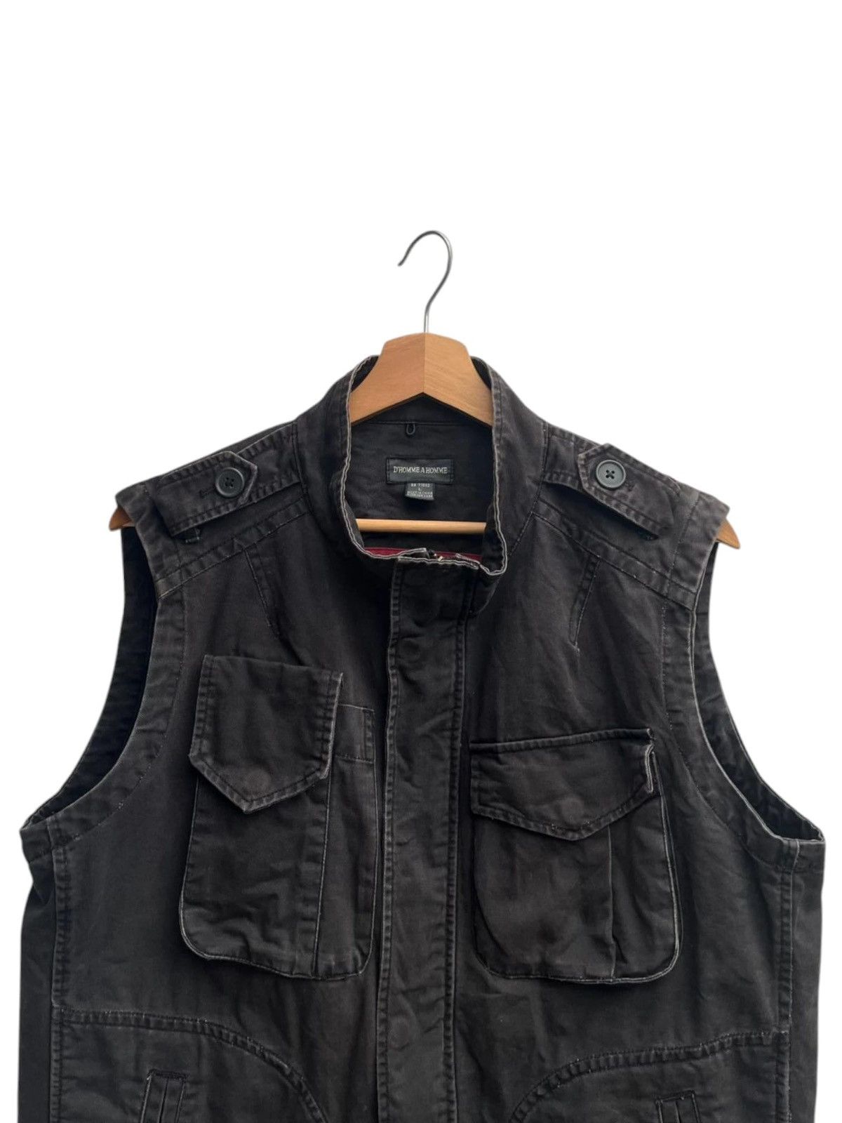 Japanese Brand Faded D’homme A Homme Vest Size US L / EU 52-54 / 3 - 4 Thumbnail
