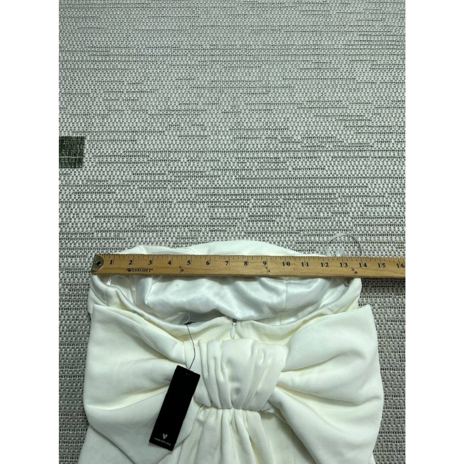 Lulus Lulus Off The Shoulder Maxi Dress Womens Medium White Stretch Back Zip Party New Size M / US 6-8 / IT 42-44 - 5 Thumbnail