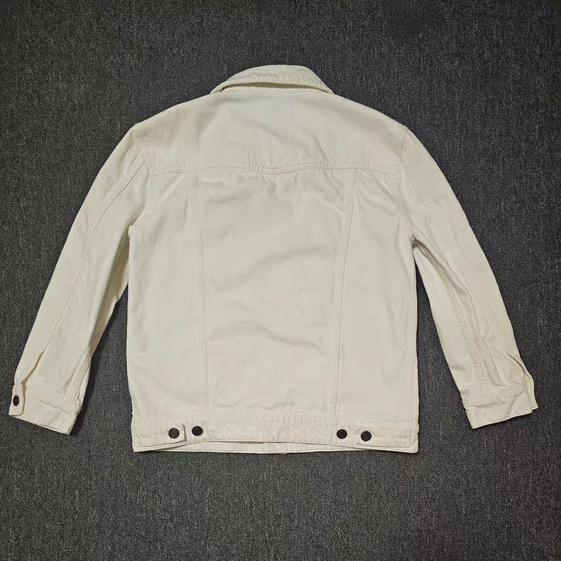 Saint Laurent Paris SAINT LAURENT YSL Off-White Denim Jacket Size US M / EU 48-50 / 2 - 4 Thumbnail