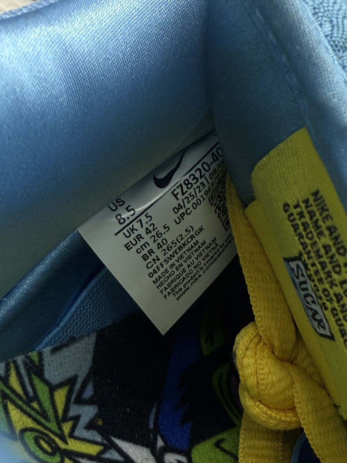 Nike Powerpuff Blue Sb Dunks Size US 8.5 / EU 41-42 - 6 Thumbnail