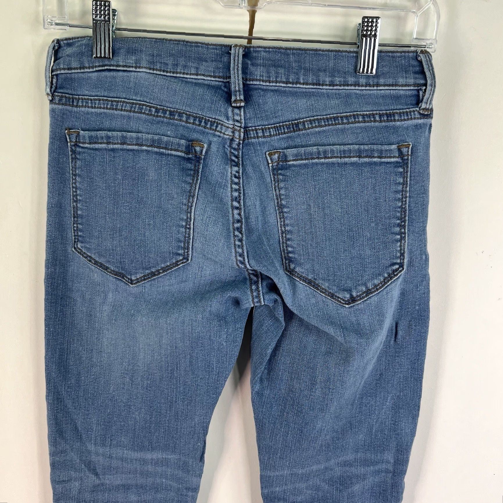 Banana Republic Banana Republic Jeans Skinny Cropped Side Zip Cuff Denim Womens 26 Blue 26X25 Size 26" / US 2 / IT 38 - 5 Thumbnail