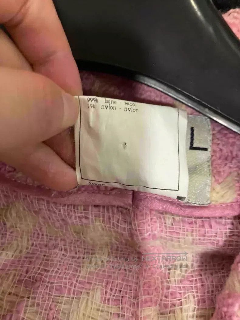Chanel Chanel Cherry blossom pink bird plaid four-pocket jacket Size S / US 4 / IT 40 - 7 Thumbnail