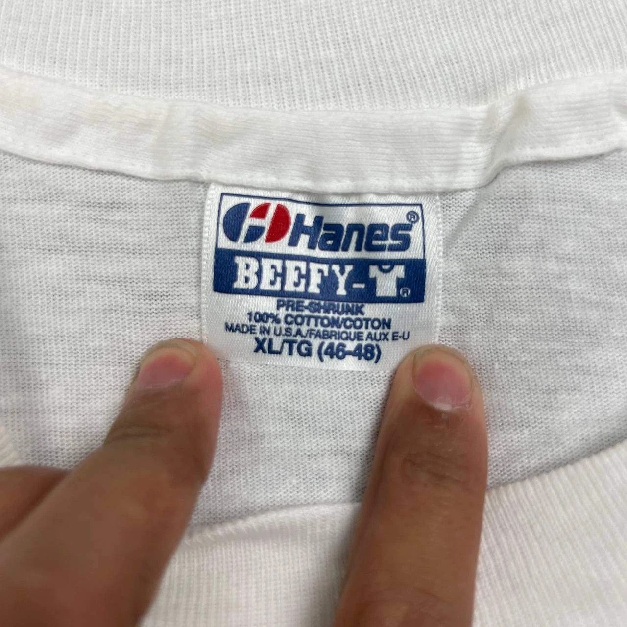 Hanes Vintage America's Cup Shirt Men XL White Beefy Deadstock Size US XL / EU 56 / 4 - 6 Thumbnail
