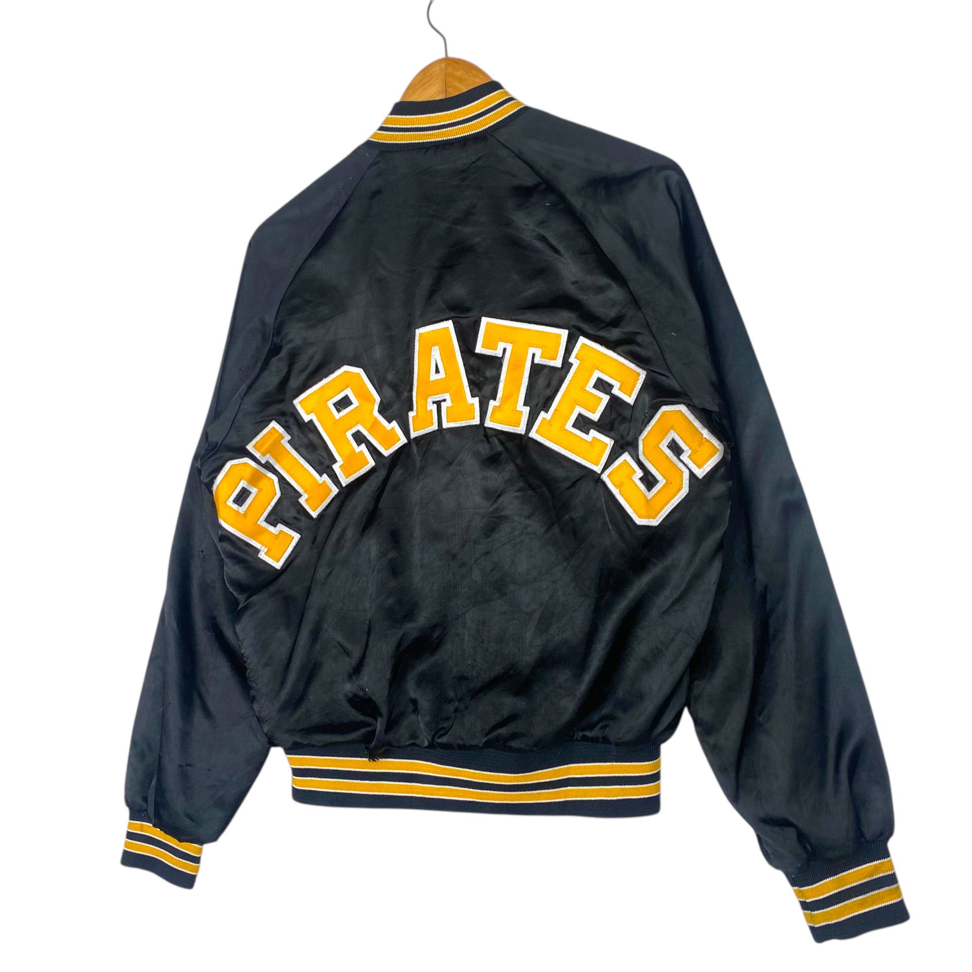 MLB 💥90s PITTSBURGH PIRATES BASEBALL VARSITY SATIN JACKET Size US M / EU 48-50 / 2 - 6 Thumbnail