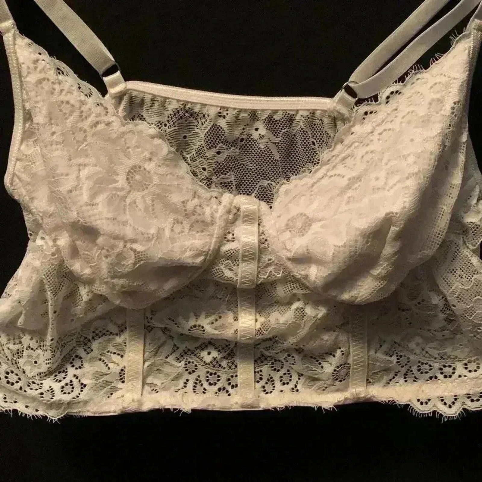 Designer Lace Crop Bralette - Elegant & Stylish Size ONE SIZE - 4 Thumbnail
