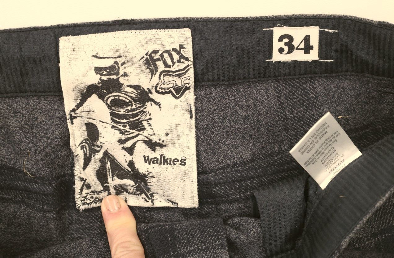 Fox Racing × Vintage Vintage Fox Racing Spell Out Flannel Shorts Checkered Plaid Size US 34 / EU 50 - 6 Thumbnail
