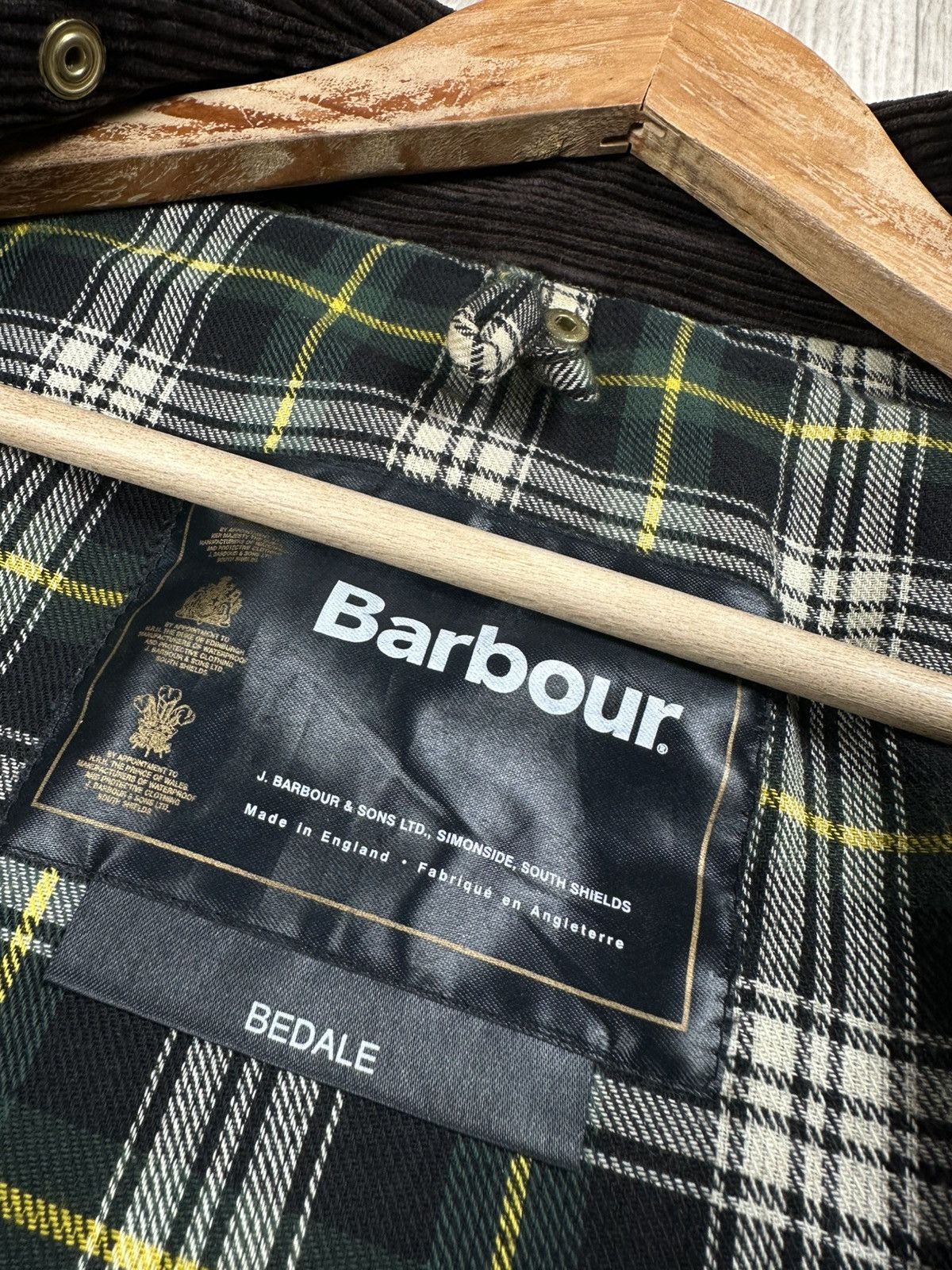 Barbour Vintage Barbour Bedale A100 Waxed Jacket Corduroy Collar Size US XL / EU 56 / 4 - 11 Thumbnail