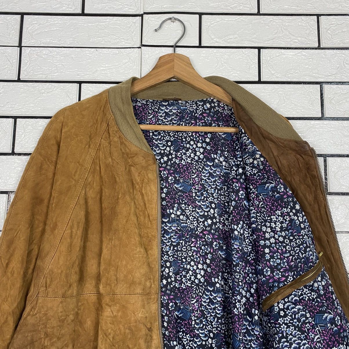Japanese Brand 📌Vintage Genuine Leather Bomber Jacket Unbrand Issey Miyake Size US M / EU 48-50 / 2 - 14 Thumbnail