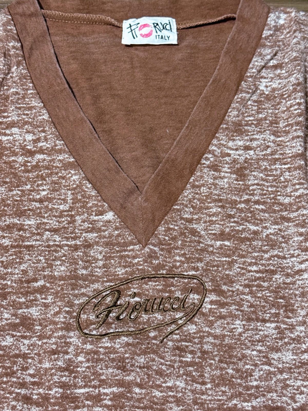 Fiorucci Vintage fiorucci italy vneck longsleeve Size US L / EU 52-54 / 3 - 3 Thumbnail