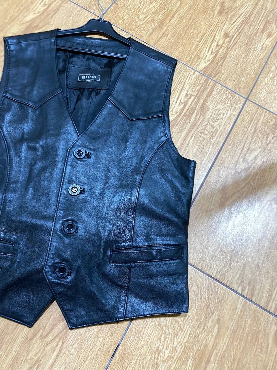 Hugo Boss Vintage Vest Hugo Boss black streetwear Y2K Size 40R - 6 Thumbnail