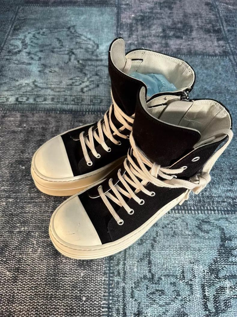 Rick Owens Rick Owens High top platform Converse shoes Size US 7.5 / IT 37.5 - 3 Thumbnail