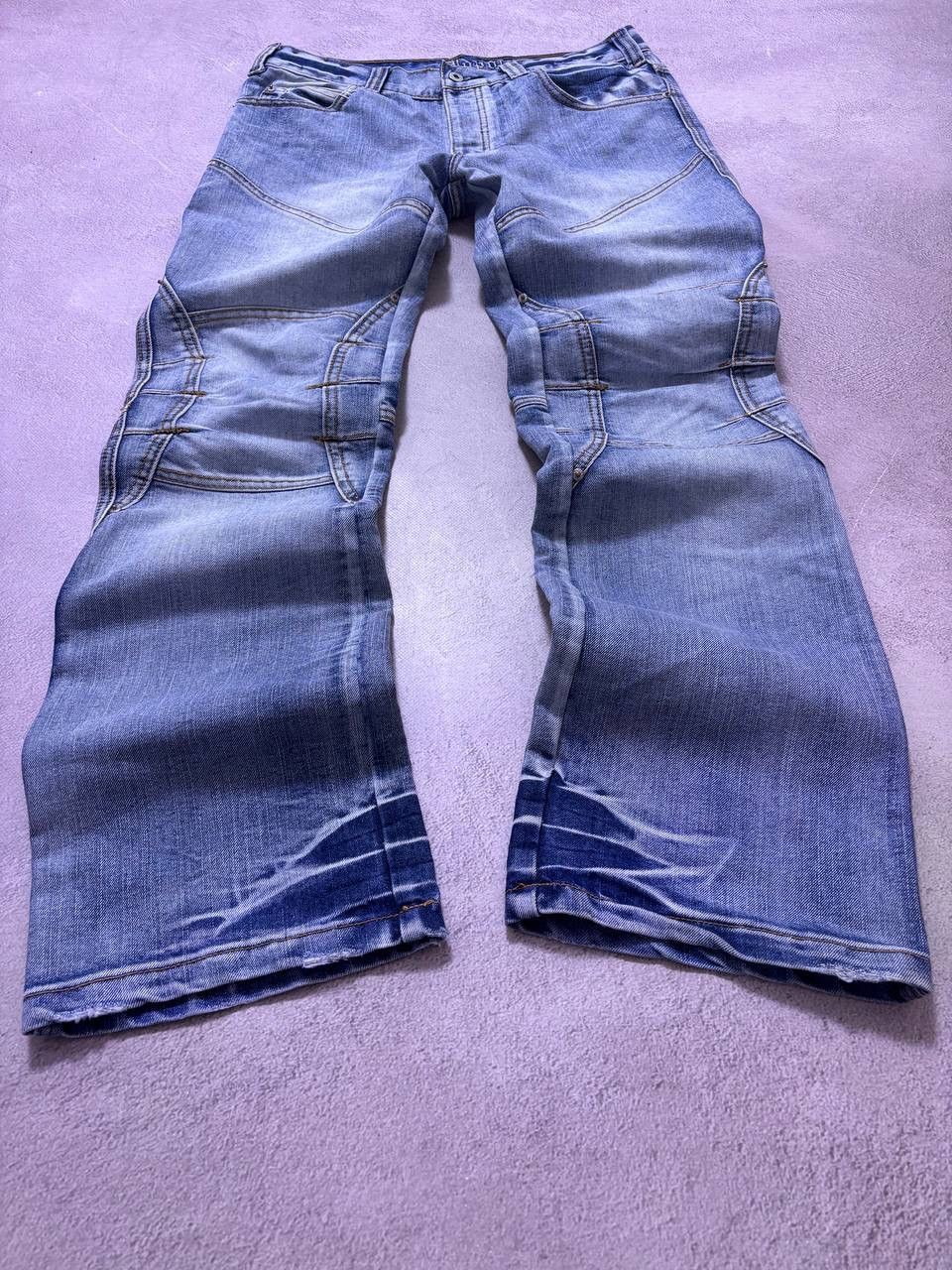Vintage Japanese Baggy faded pants Tornado Mart style y2k jeans Size US 34 / EU 50 - 2 Thumbnail