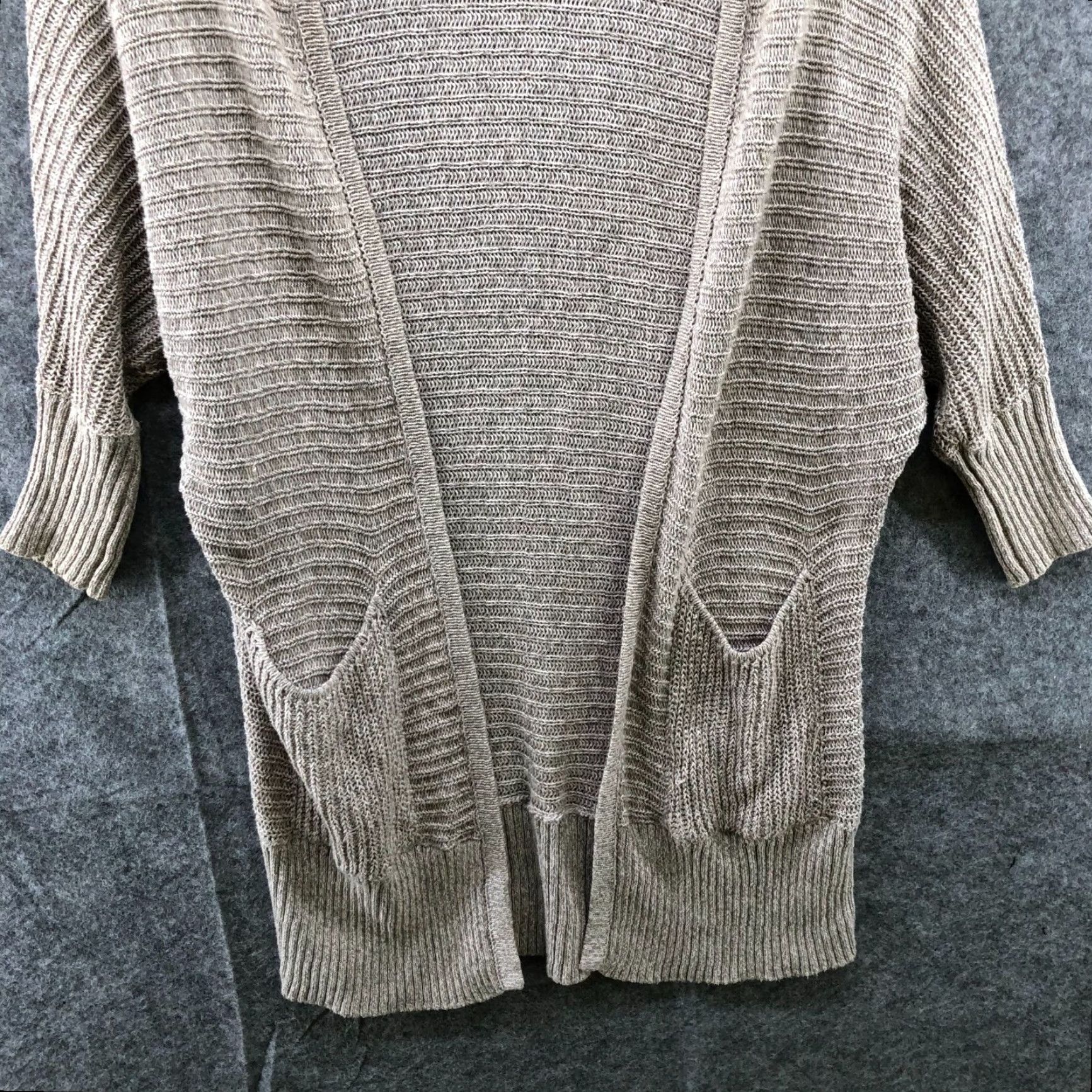 American Eagle Outfitters VINTAGE American Eagle Cardigan Sweater Womens XS Longline Lightweight Ribbed Beiges Fall Spring Summer Bohemian Size XS / US 0-2 / IT 36-38 - 4 Thumbnail