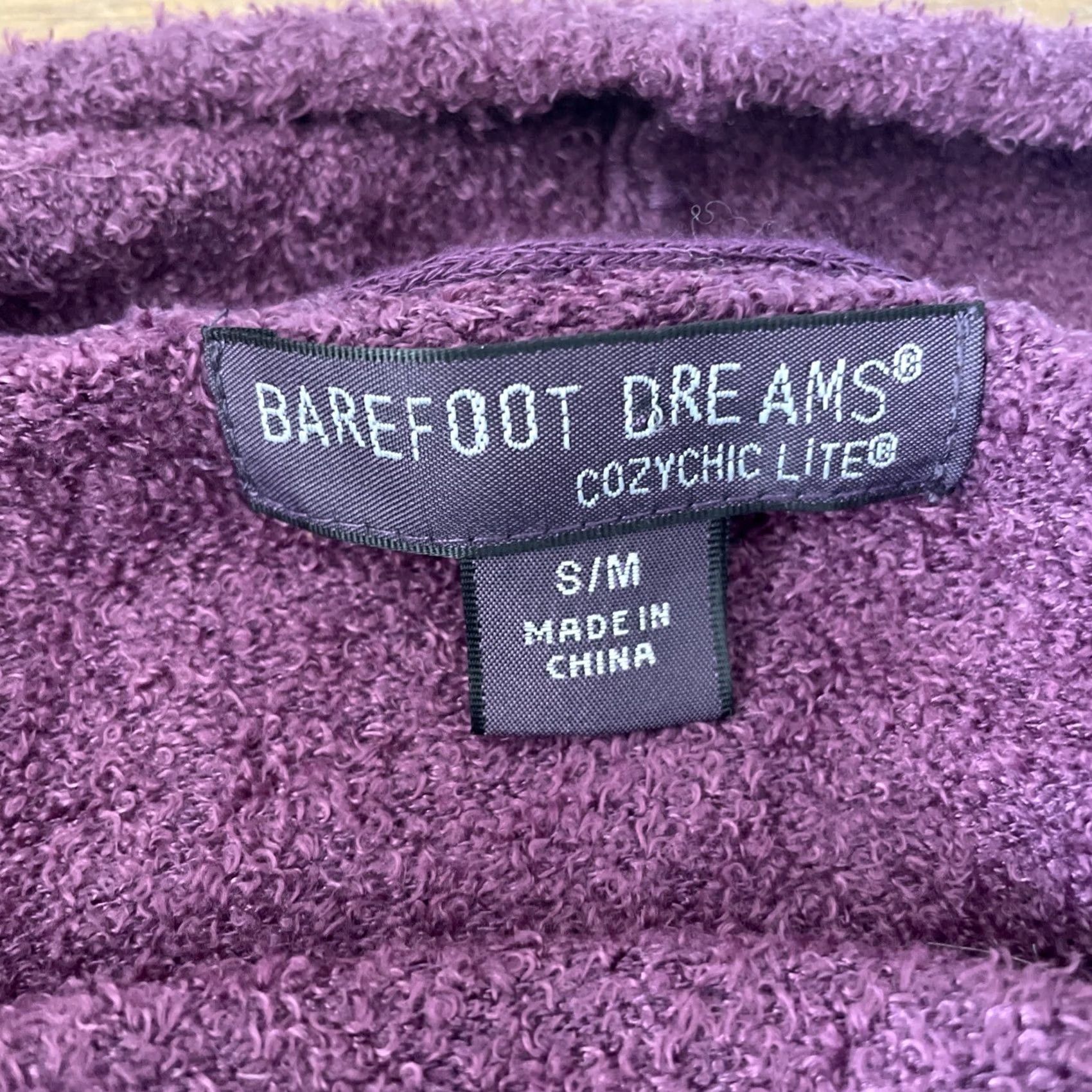 Vintage Barefoot Dreams Cozychic Lite Wrap Sweater Purple Ombre Long Sleeve Size S/M Size S / US 4 / IT 40 - 4 Thumbnail