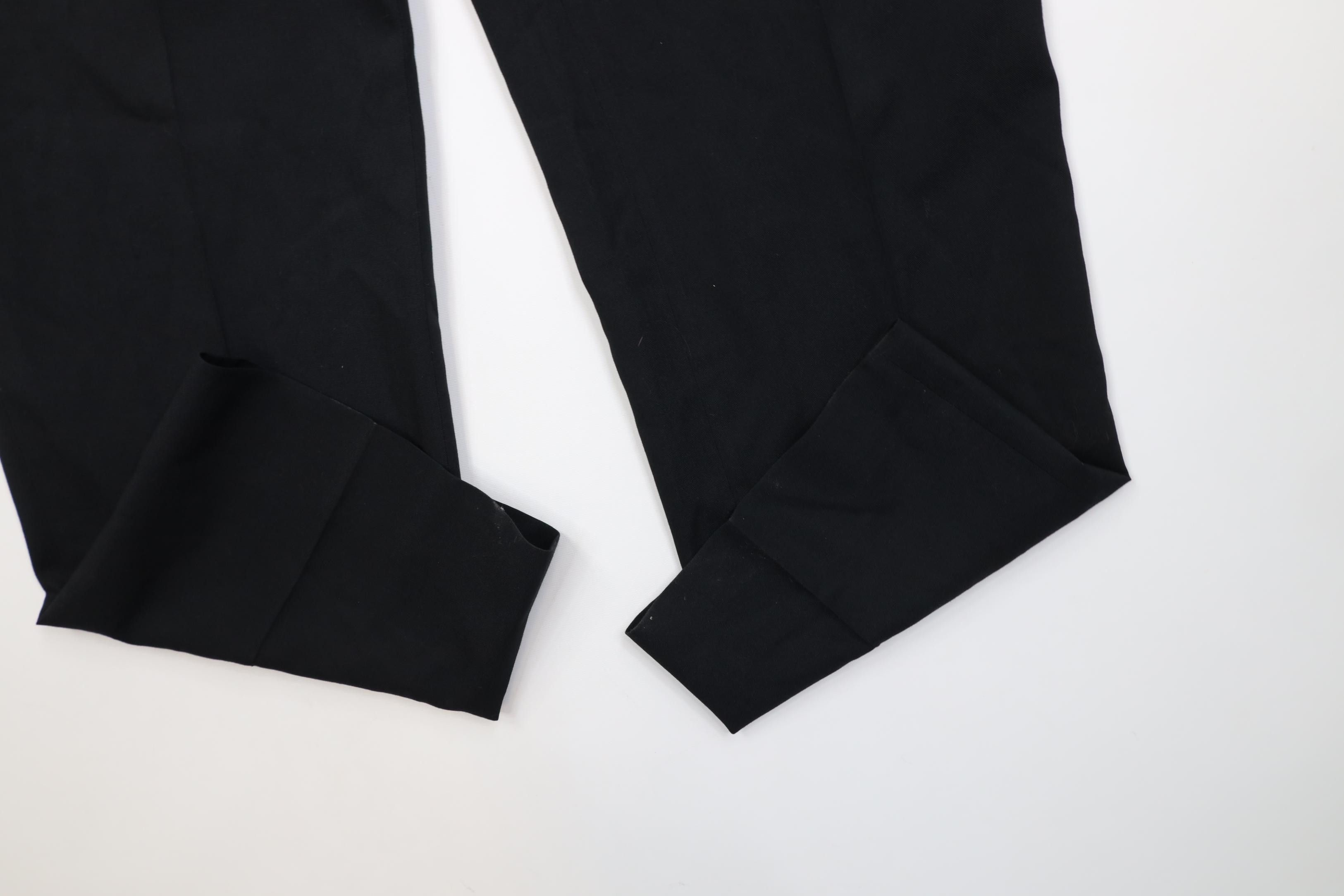 Vintage Vintage 90s Streetwear Wool Wide Leg Chino Pants Black USA Size US 38 / EU 54 - 5 Thumbnail
