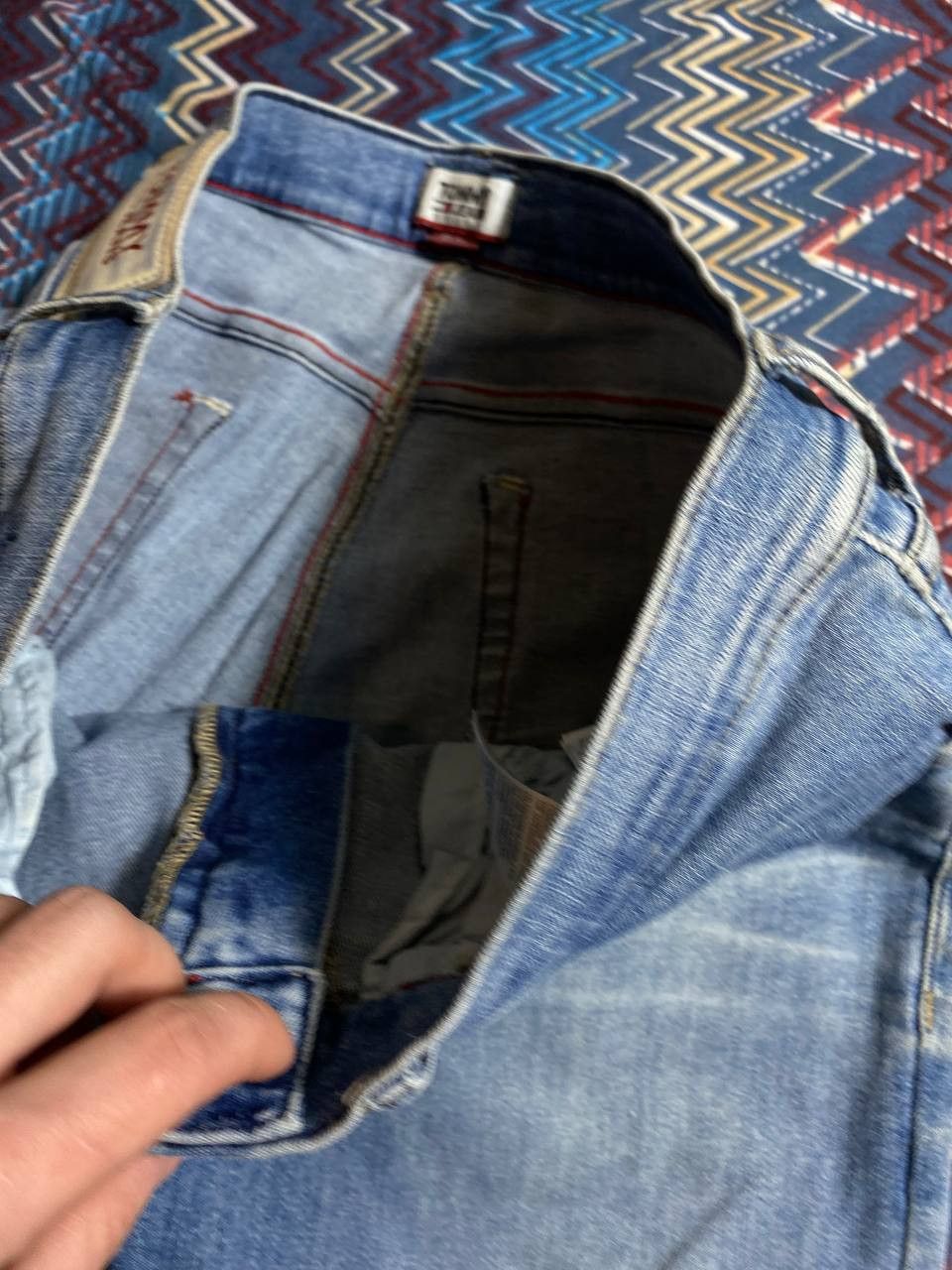 Tommy Hilfiger × Vintage Vintage FADED RIPPEP Jean denim PANTS Size US 33 - 6 Thumbnail