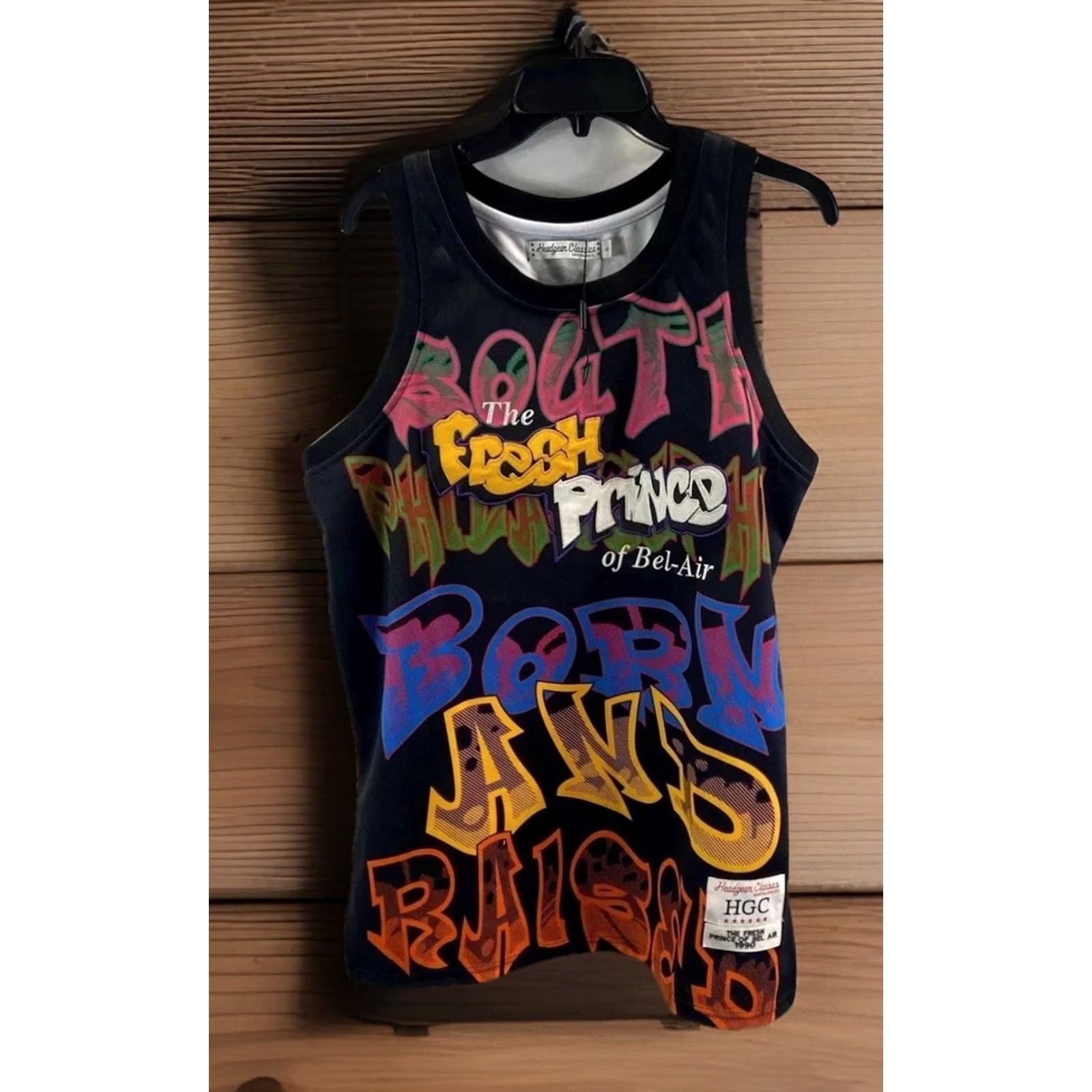 Prince Mens Headgear Classics Fresh Prince of Bel Air Jersey #14 Will Smith Multicolor Large L Basketball Casual Shirts Womens mens? Size US L / EU 52-54 / 3 - 2 Thumbnail