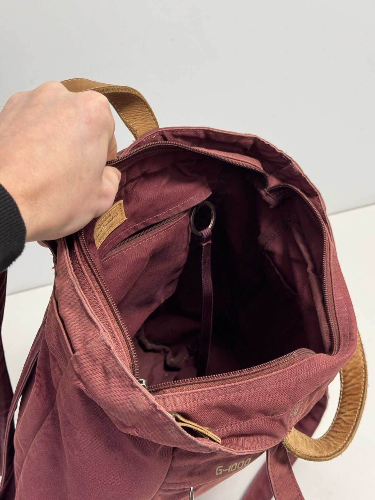 Fjallraven Fjallraven G-1000 Maroon Red Bag Totepack Shoulder Backpack Size ONE SIZE - 19 Thumbnail