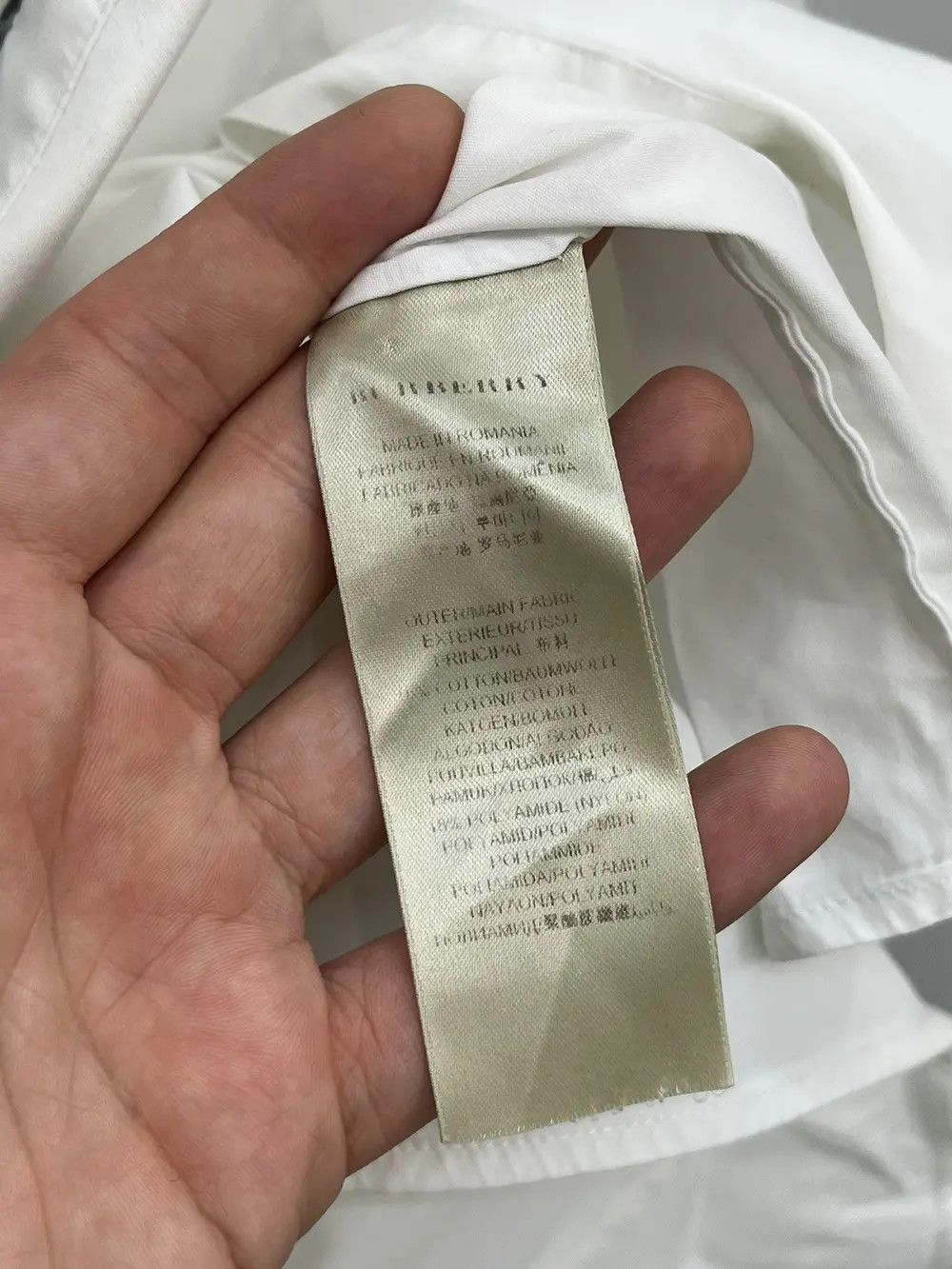Burberry Burberry London Wide Neck Cotton Long Sleeve Button Up Shirt Size S / US 4 / IT 40 - 6 Thumbnail