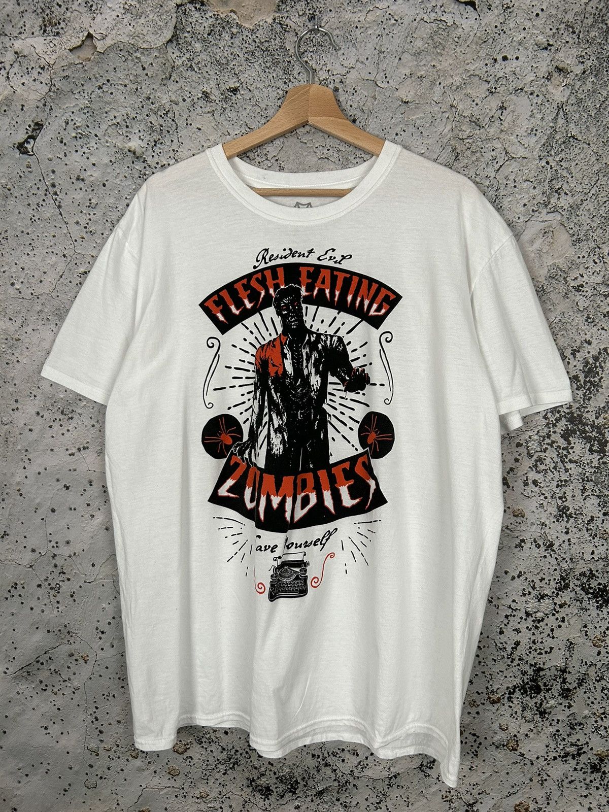 Playstation Resident Evil Capcom Game Promo Graphic Tee Zombie Horror Size US XL / EU 56 / 4 - 1 Thumbnail