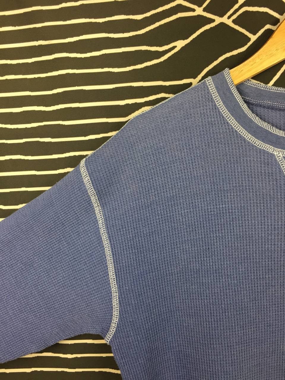 Japanese Brand Kearney House Waffle Knit Thermal Long Sleeve Tee Size L Size US L / EU 52-54 / 3 - 4 Thumbnail