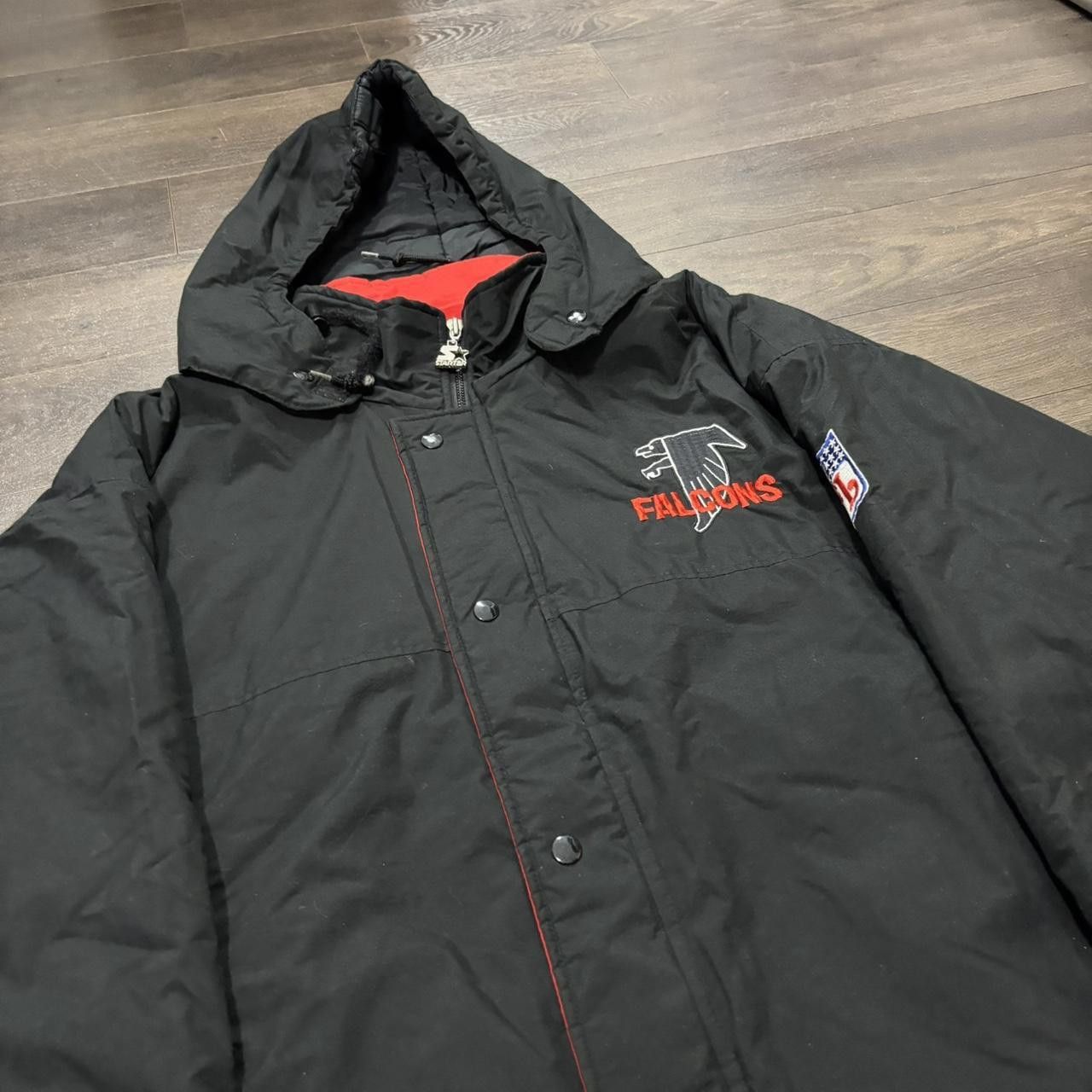 Starter vintage Atlanta falcons zip up starter jacket 90s M Size US M / EU 48-50 / 2 - 2 Thumbnail