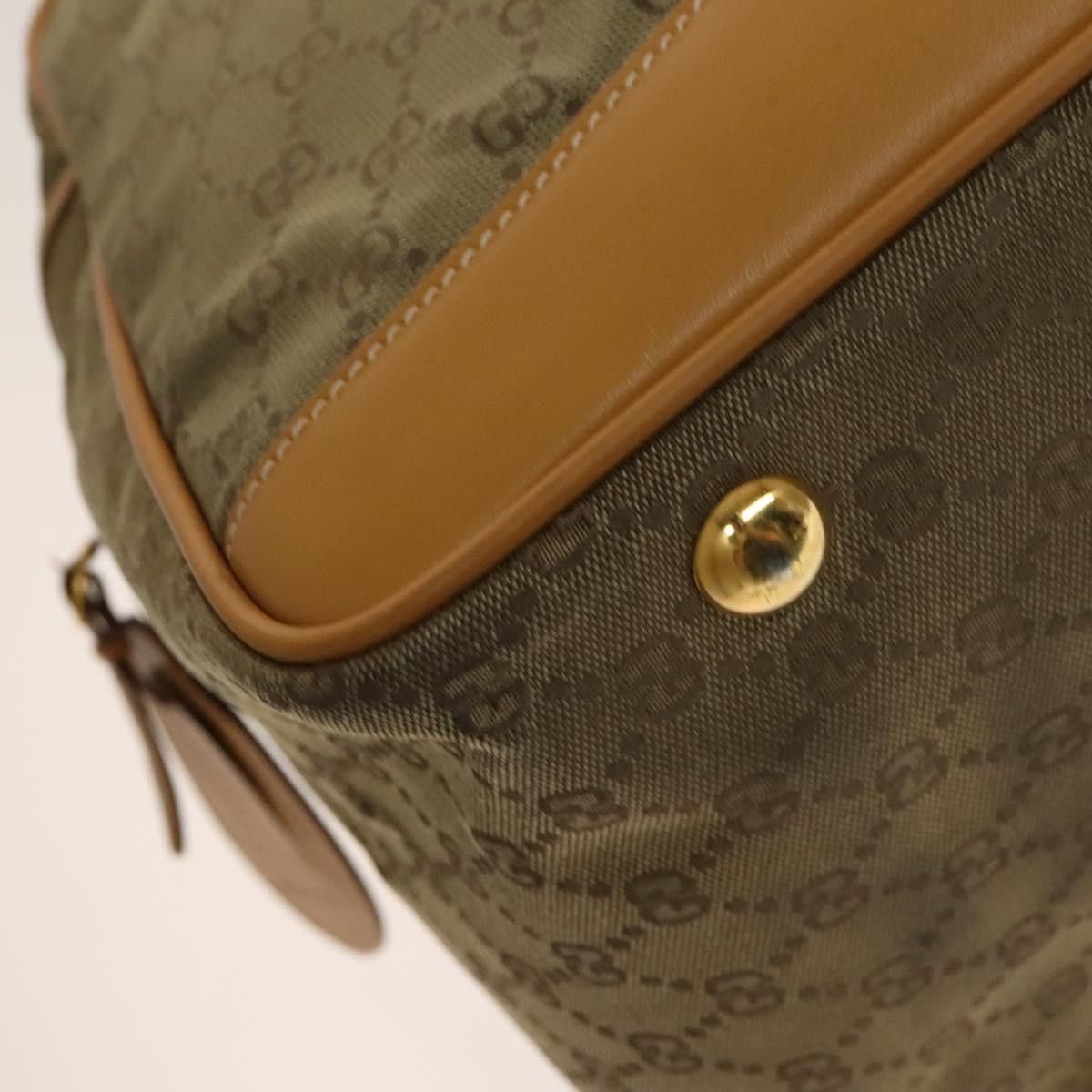 Gucci GUCCI GG Canvas Boston Bag Gold Beige Size ONE SIZE - 16 Thumbnail
