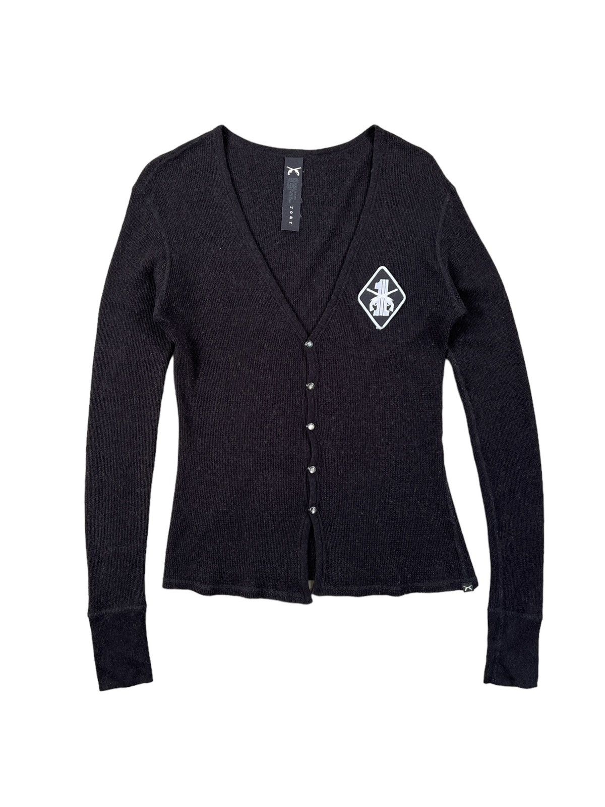 Roar Roar Gun Patches Snap Button Waffle Cardigan Size US XS / EU 42 / 0 - 1 Thumbnail
