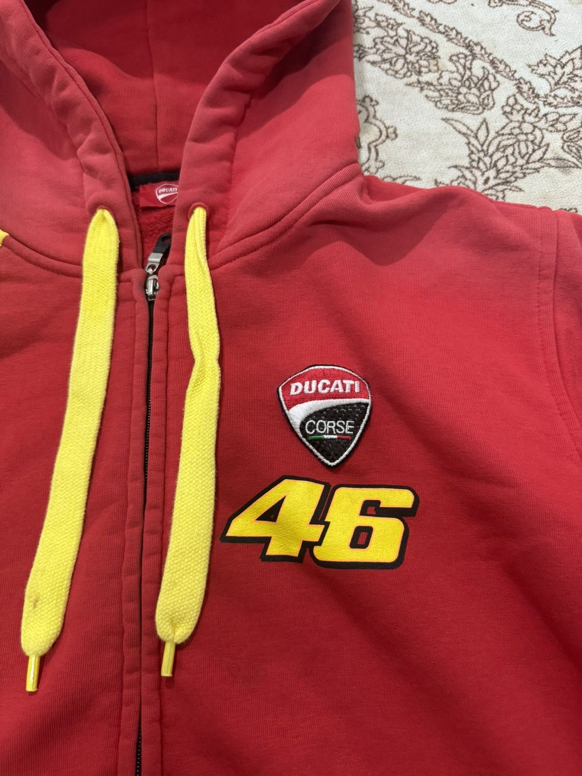 Ducati × Vintage Ducati Corse 46 Valentino Rossi Zipper Hoodie Size US XL / EU 56 / 4 - 4 Thumbnail