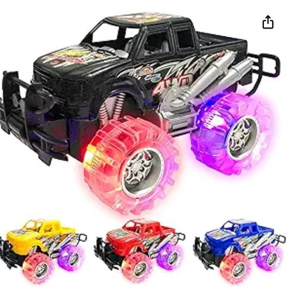 NBDN Nobrandedon 4 PACK Light Up Monster Trucks Set, Lights up! Size ONE SIZE - 2 Thumbnail