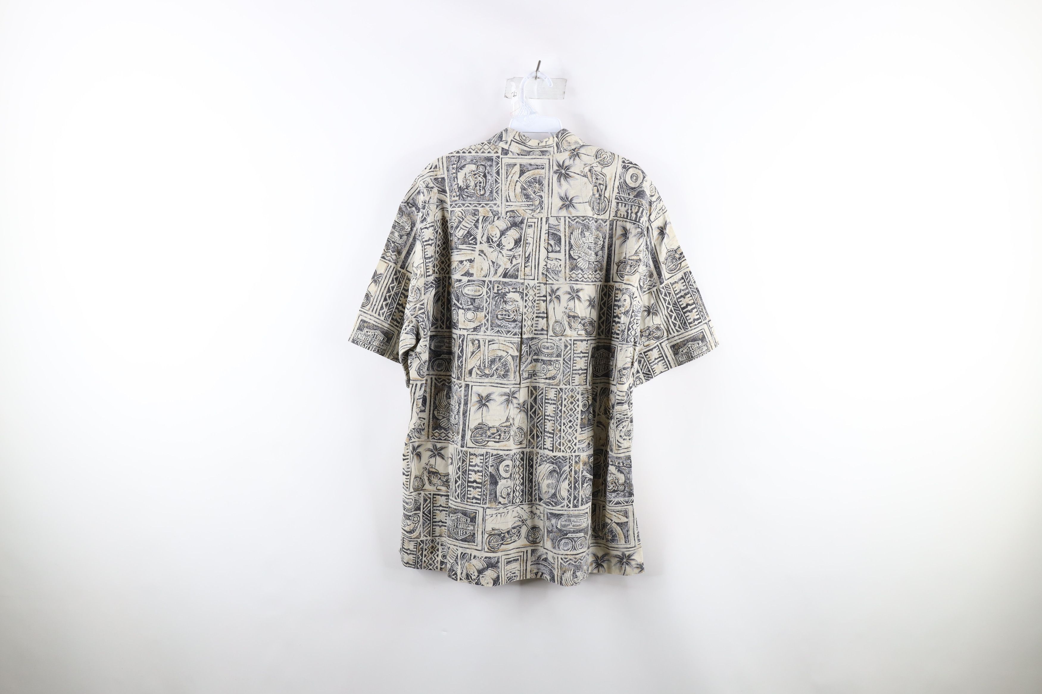 Harley Davidson Vintage 90s Harley Davidson Print Hawaiian Button Shirt USA Size US XL / EU 56 / 4 - 7 Thumbnail