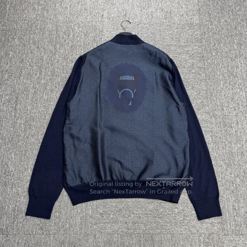 Hermes Hermes Woolen knit sweater made from silkworm silk Size US XL / EU 56 / 4 - 2 Thumbnail