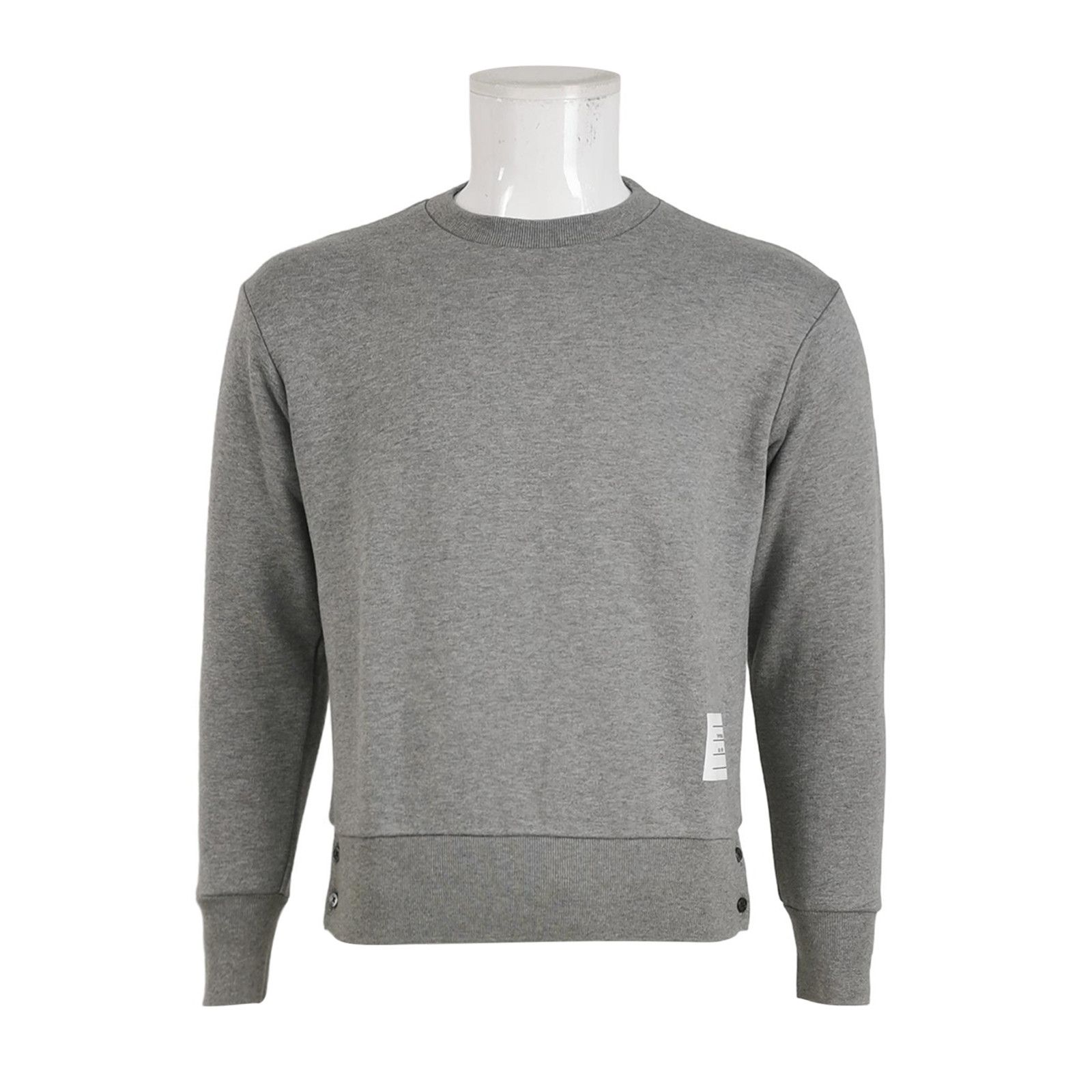 Thom Browne Thom Browne Gray Cotton Stripe Sweatshirt L Size US L / EU 52-54 / 3 - 1 Thumbnail