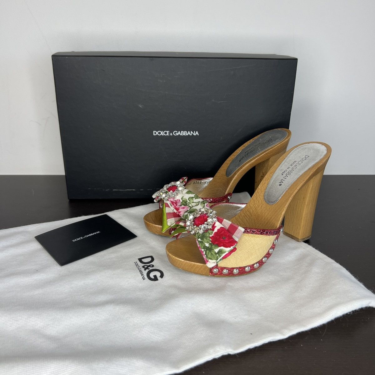 Dolce & Gabbana Dolce & Gabbana D&G Sandals Heels Shoes Platform Y2K Size US 6 / IT 36 - 1 Thumbnail