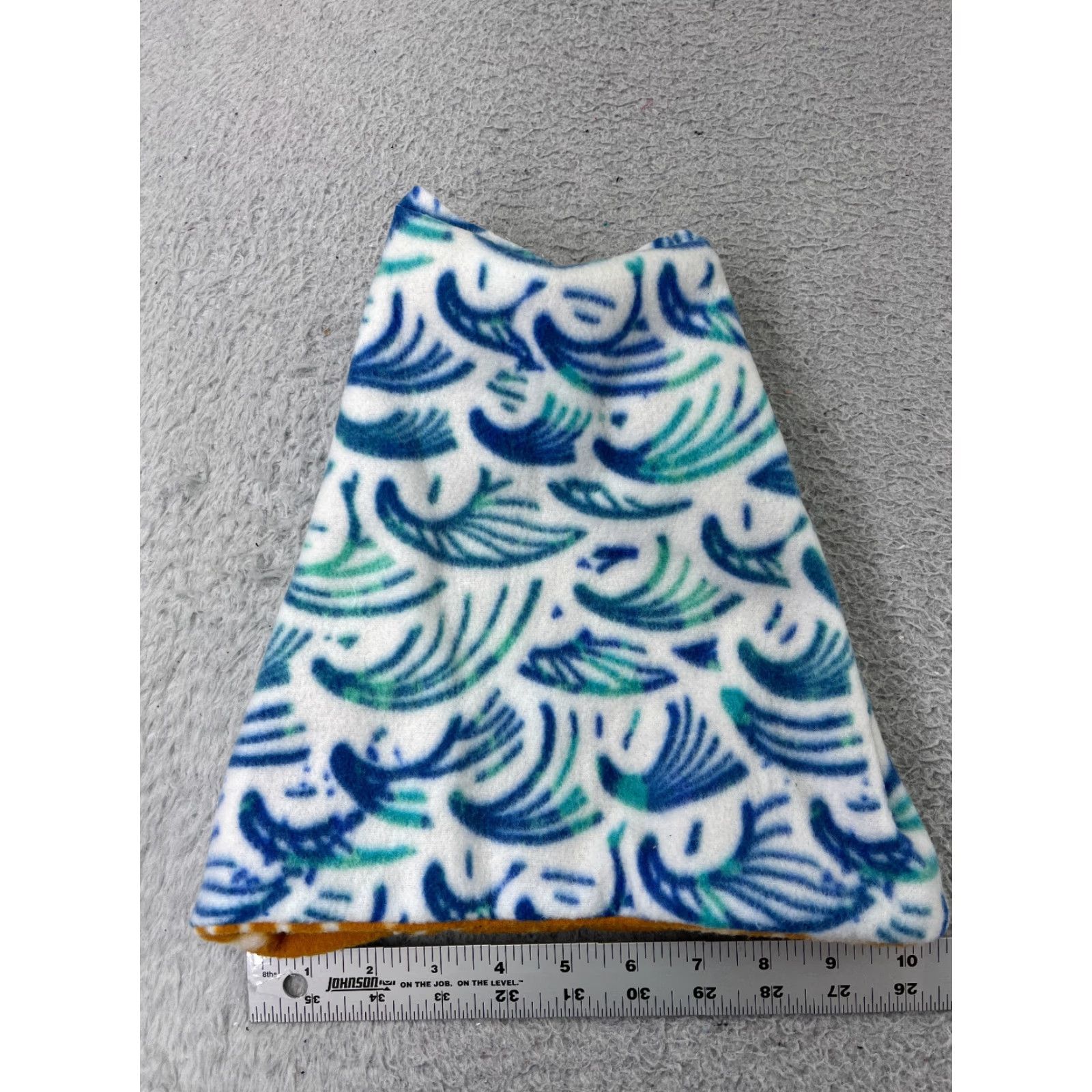 Vintage Sun Waves Beanie Adult One Size Yellow Blue Fleece Polyester Reversible Unbranded Ski Size US M / EU 48-50 / 2 - 3 Thumbnail