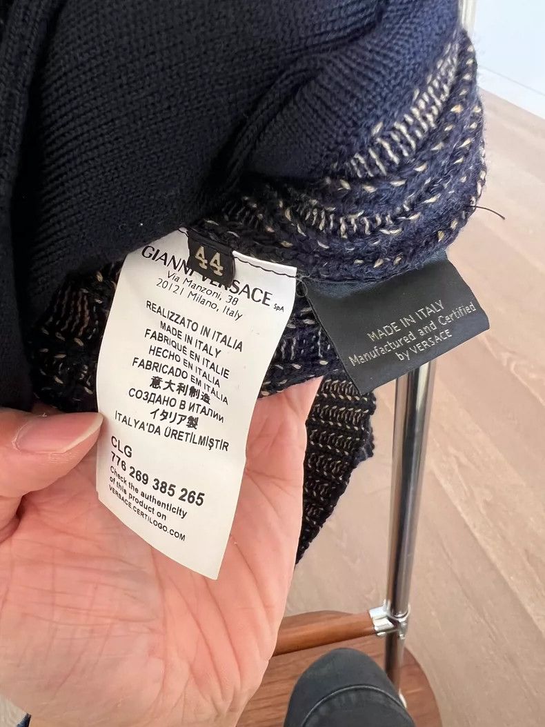 Versace Versace Wool jacket with gold thread leather embroidery Size US XS / EU 42 / 0 - 7 Thumbnail