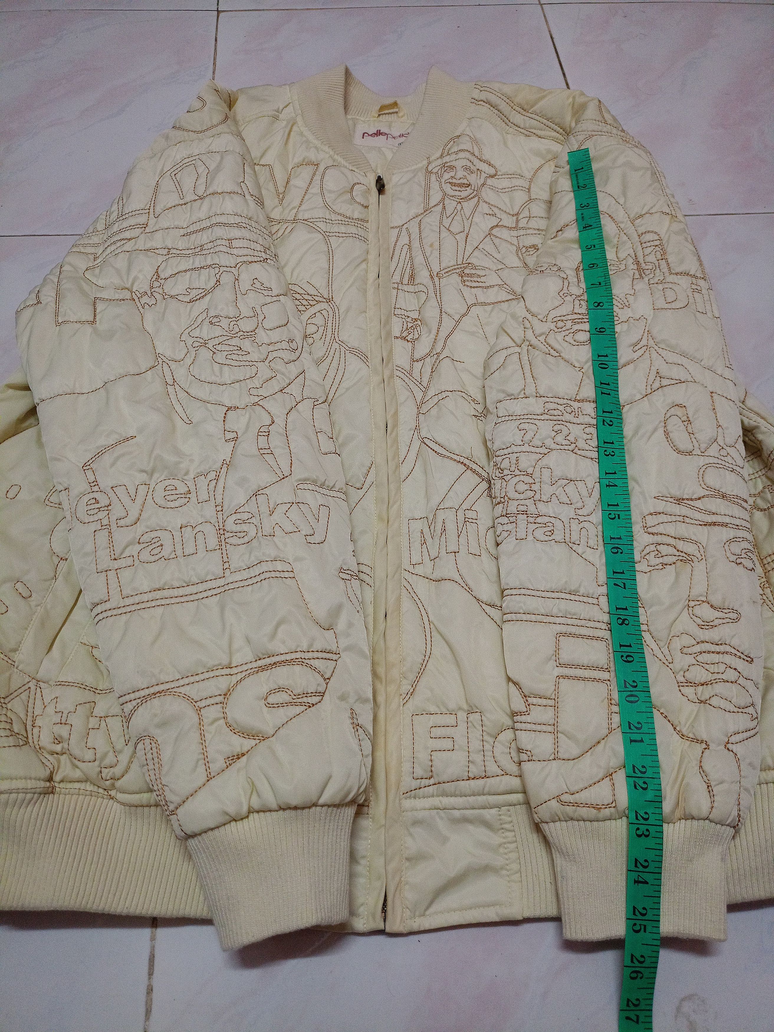 Pelle Pelle 🔥Pelle Pelle 'Gangsters' Embroidered Bomber Jacket 00's🔥 Size US XL / EU 56 / 4 - 4 Thumbnail