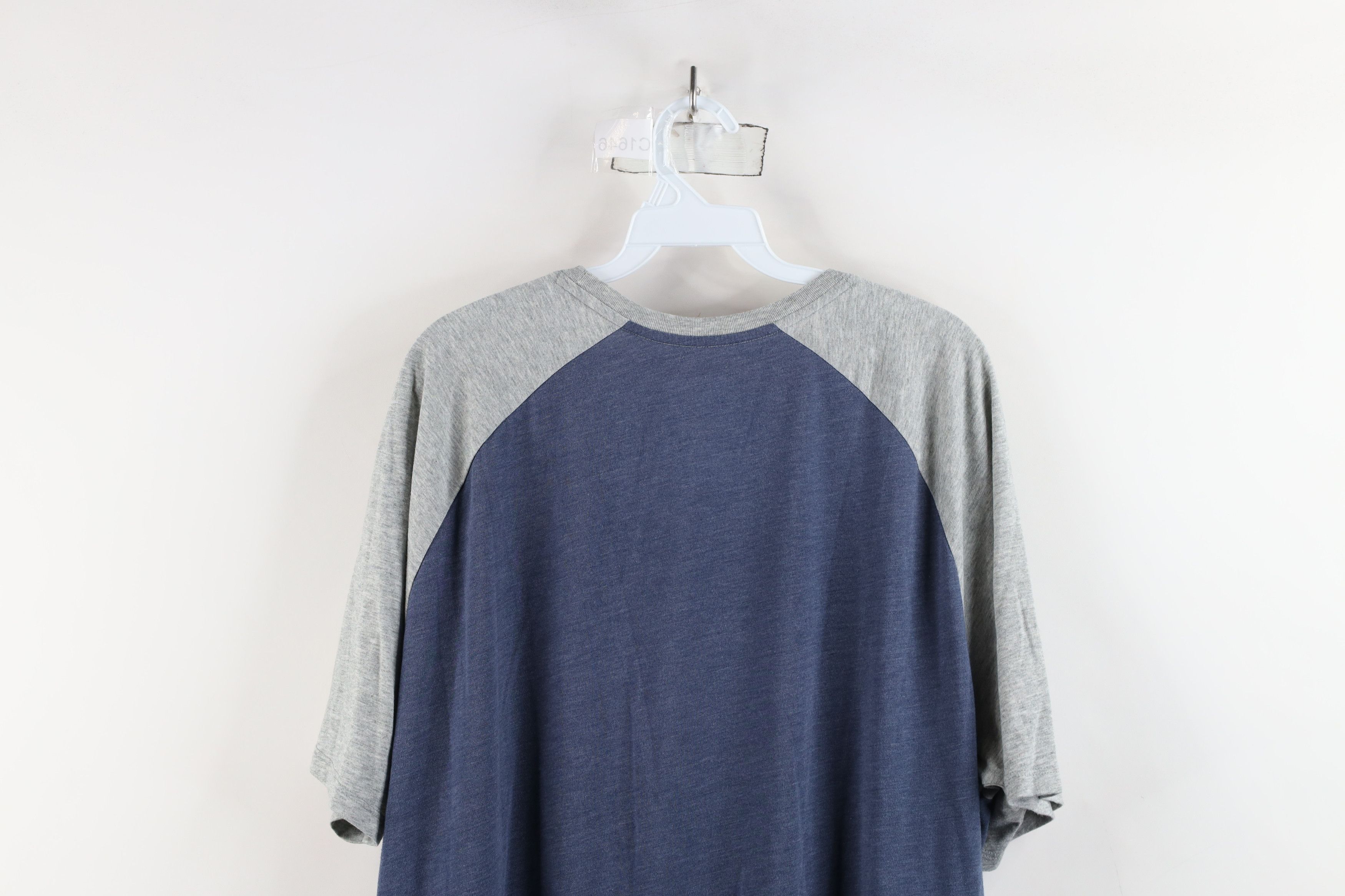 Nike × Vintage Nike University of Michigan Short Sleeve Raglan T-Shirt Blue Size US XL / EU 56 / 4 - 12 Thumbnail