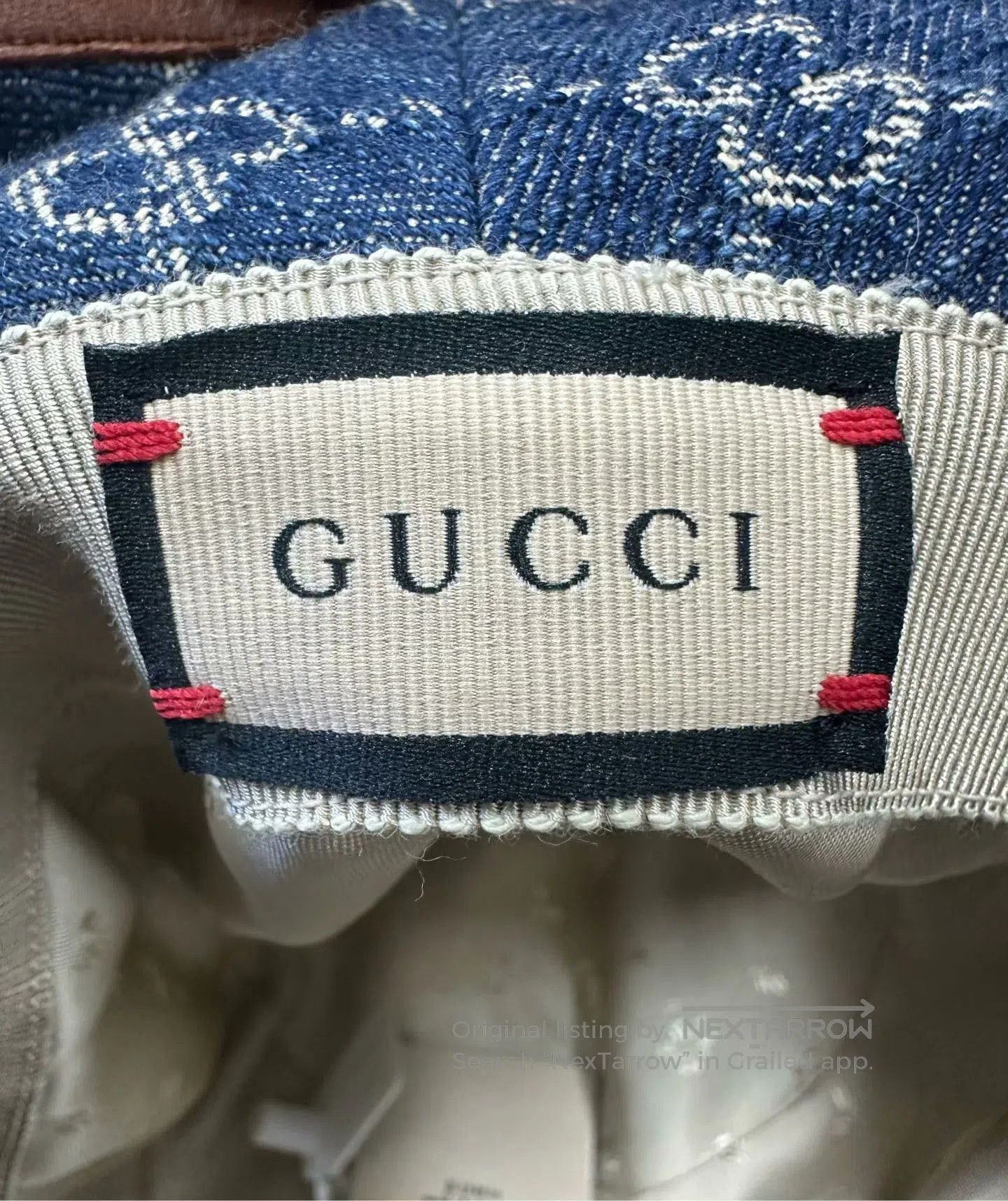 Gucci Guicci size M Blue All-over Printed Logo Fisherman's Cap| Size ONE SIZE - 4 Thumbnail