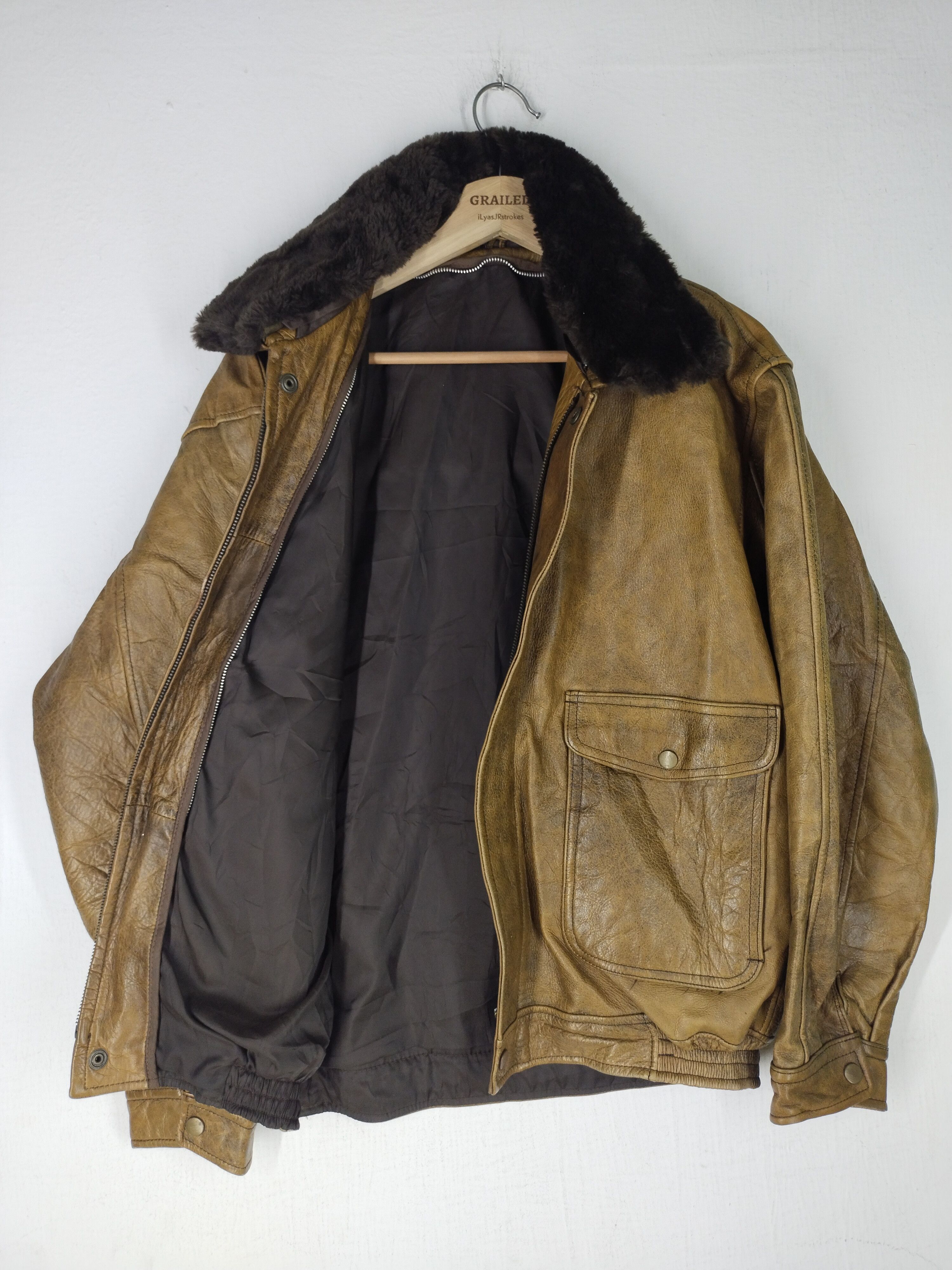 Vintage Vintage Leather Motorcycle Jacket Size US L / EU 52-54 / 3 - 4 Thumbnail