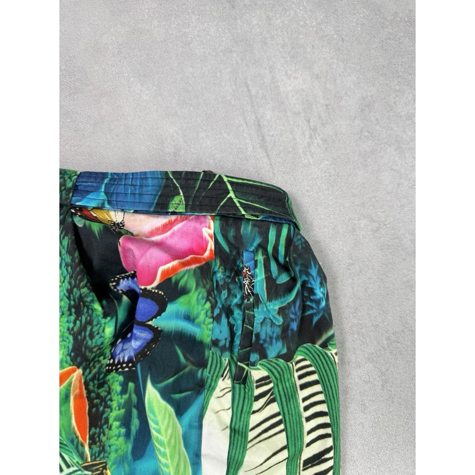 Roberto Cavalli Roberto Cavalli Women Mini Skirt Floral Avant Garde Size 29" - 16 Thumbnail